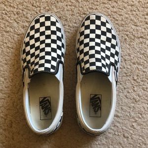 checkerboard women’s vans size 8.5